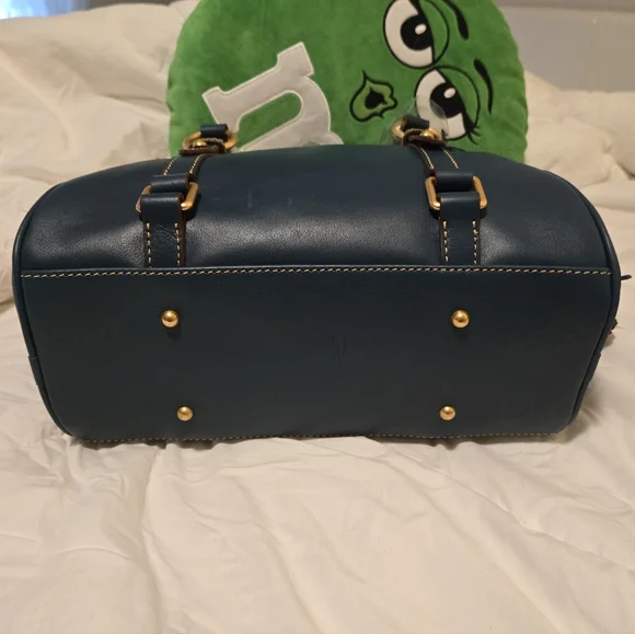 Dooney & Bourke Denim Florentine  Leather Satchel - Small NWT - Picture 4 of 6